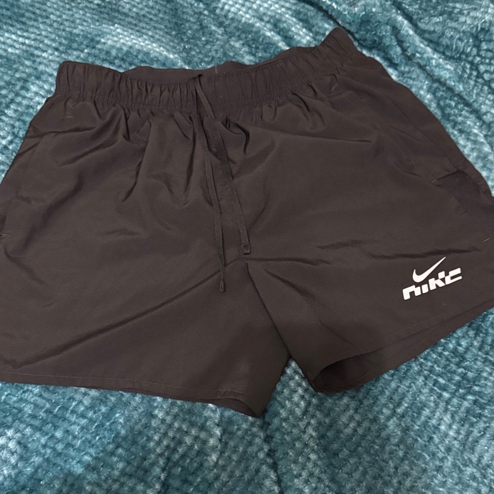 Nike men’s  Black Athletic Shorts with Drawstring